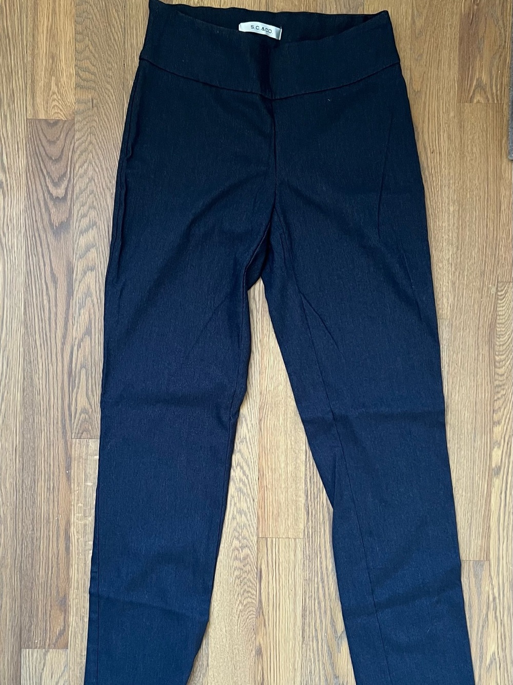 Navy blue Ponte Knit Pull-On Pants